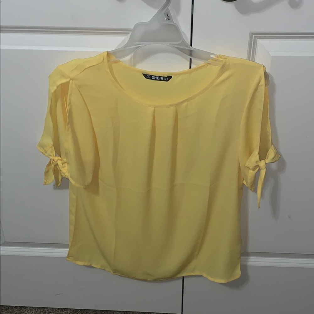 yellow blouse from SHEIN